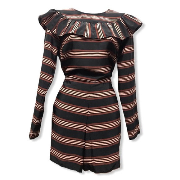 ASOS | Chic Long Sleeve Striped Romper - Picture 3 of 10